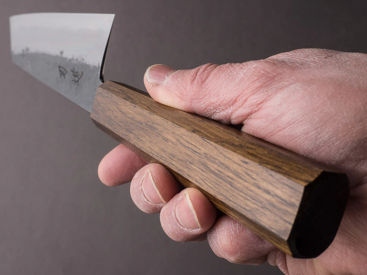 HADO - Sumi - White #2 - Kurouchi - 180mm Bunka - Urushi Oak Black Handle - Image 9