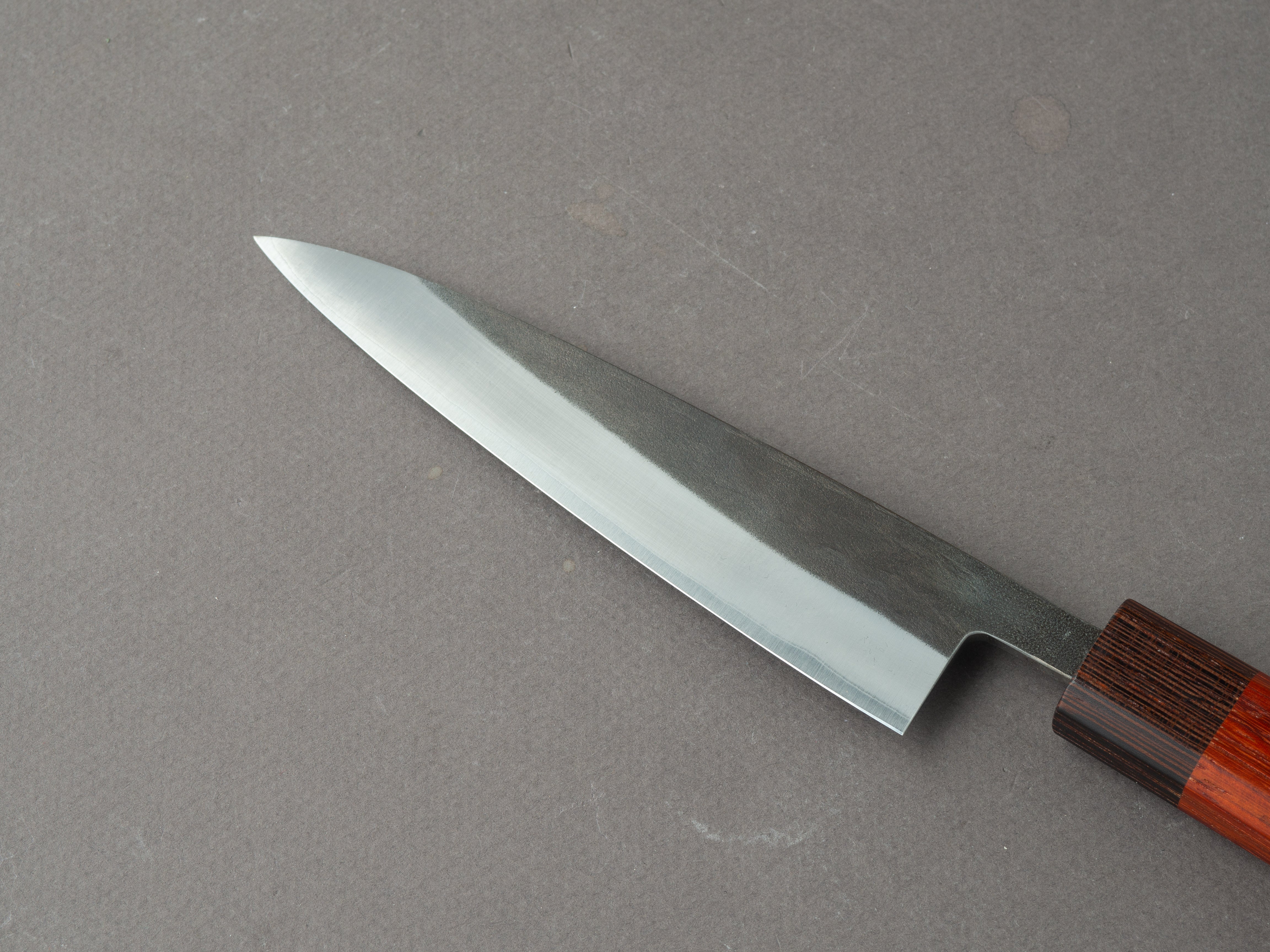 Hitohira - TD - Blue #2 - Stainless Clad - Kurouchi - Petty - 135mm - Padauk Handle - Image 3