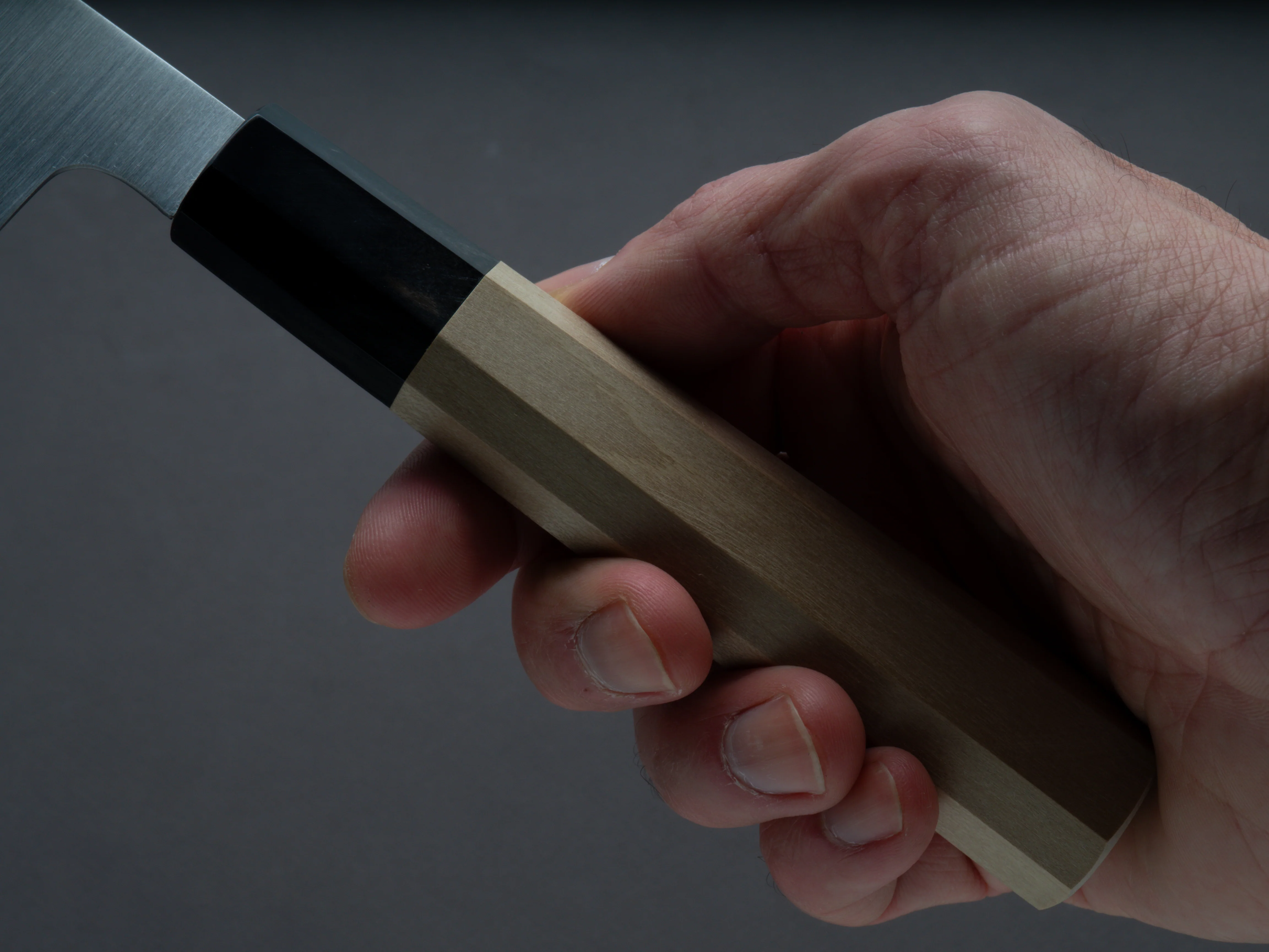 Hitohira - AH - Hagane - Santoku - 165mm - Magnolia Handle - Image 5