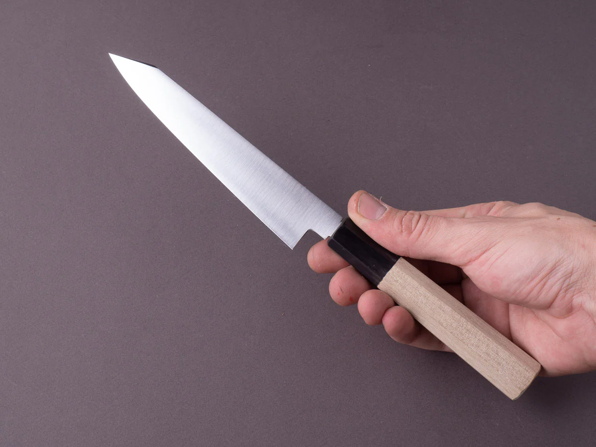Hitohira - FJ - VG10 - 150mm Kiritsuke Petty - Ho Wood Handle - Fine Edge - Image 6