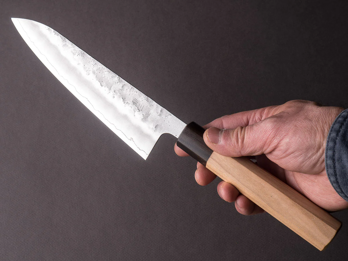 Hitohira - Futana - Ginsan - Nashiji - Gyuto - 180mm - Cherry Handle - Image 6