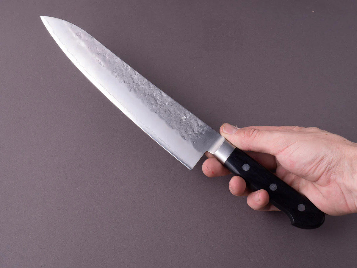 Hitohira - Futana - Ginsan - Nashiji - Gyuto - 240mm - Western Handle - Image 6