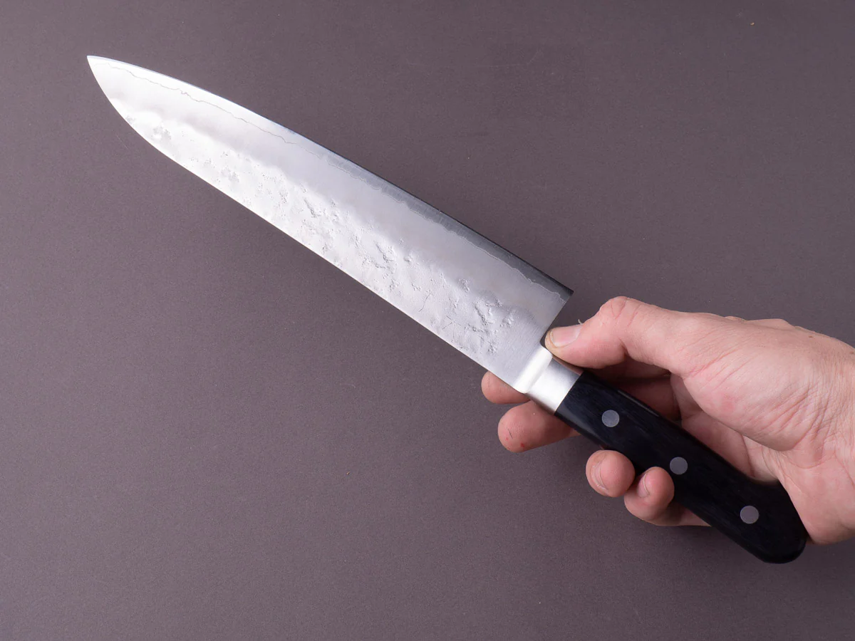 Hitohira - Futana - Ginsan - Nashiji - Gyuto - 240mm - Western Handle - Image 7