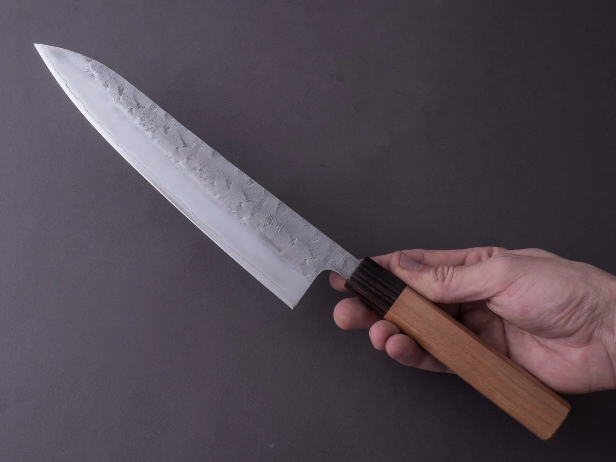 Hitohira - Futana - Ginsan - Nashiji - Gyuto - 240mm - Cherry Handle - Image 8