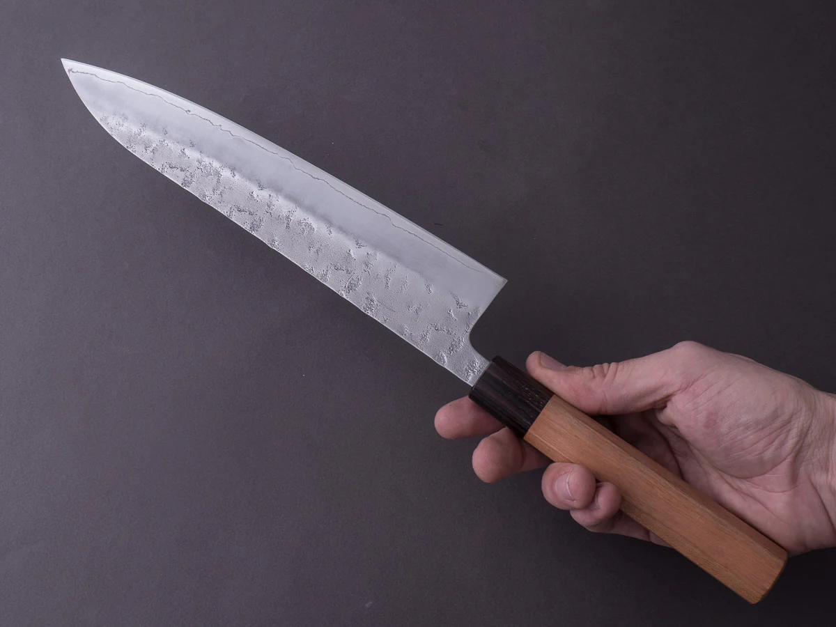 Hitohira - Futana - Ginsan - Nashiji - Gyuto - 240mm - Cherry Handle - Image 9