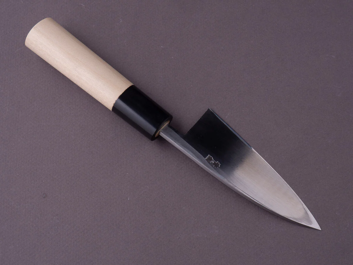 Hitohira - Gorobei - Blue #2 - 105mm Ajikiri - D-Shaped Magnolia Handle - Image 2
