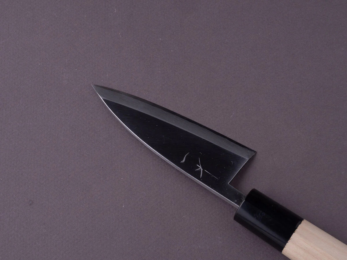 Hitohira - Gorobei - Blue #2 - 105mm Ajikiri - D-Shaped Magnolia Handle - Image 3