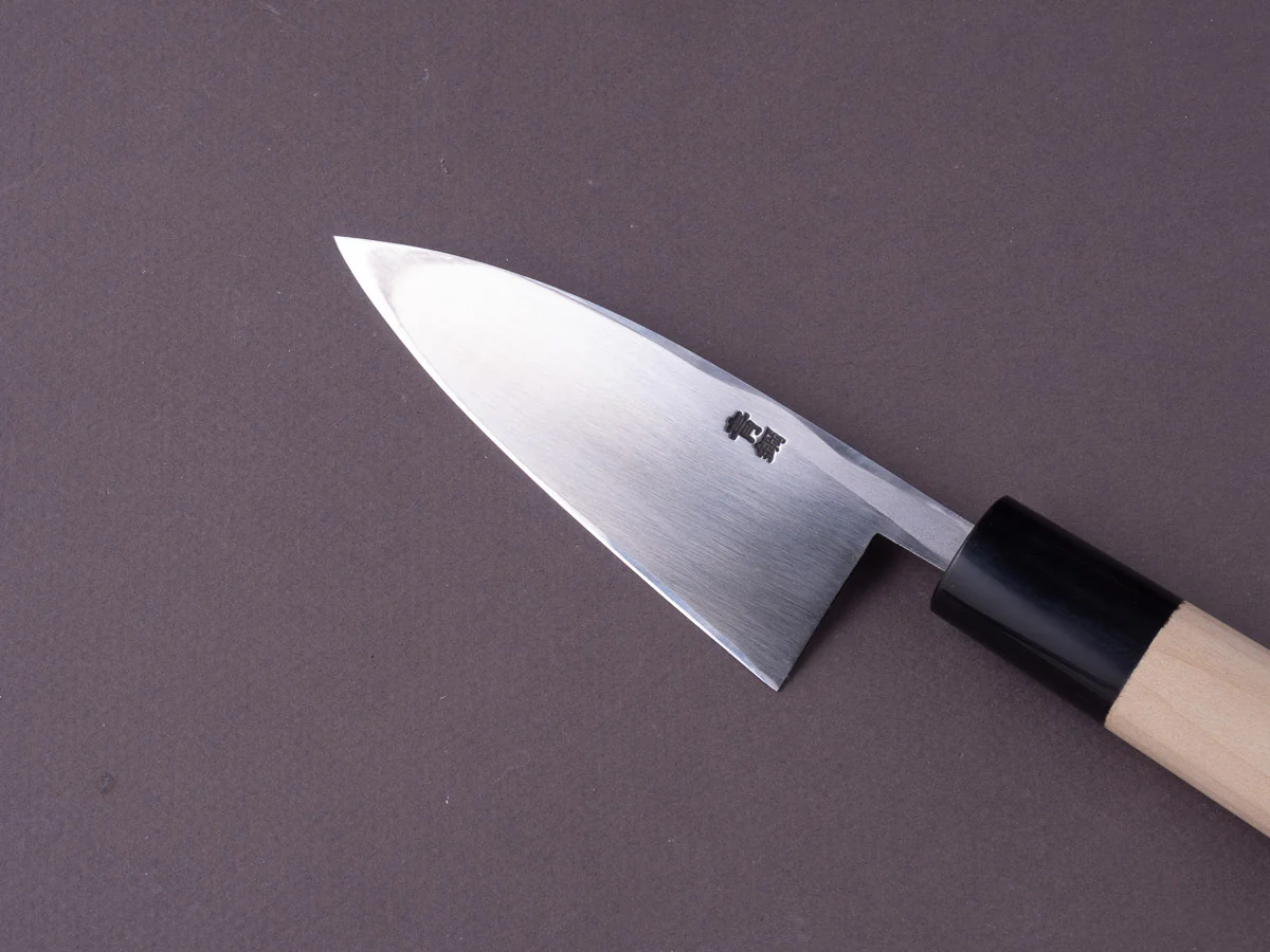 Hitohira - Gorobei - Blue #2 - 105mm Ajikiri - D-Shaped Magnolia Handle - Image 4