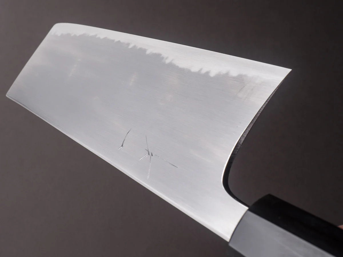 Hitohira - Gorobei x Rikichi - White #2 Kasumi - 165mm Nakiri - Ho Wood Handle - Image 10
