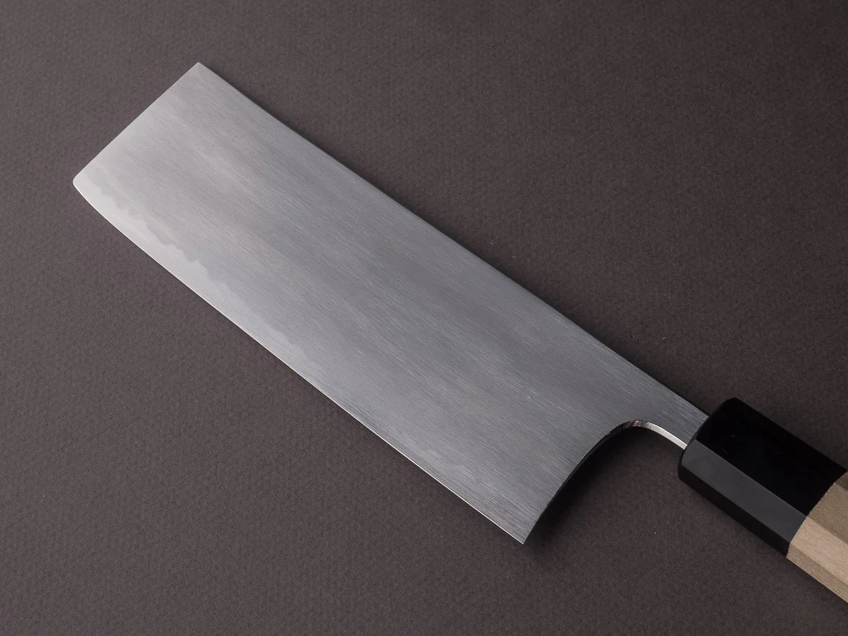 Hitohira - Gorobei x Rikichi - White #2 Kasumi - 165mm Nakiri - Ho Wood Handle - Image 3