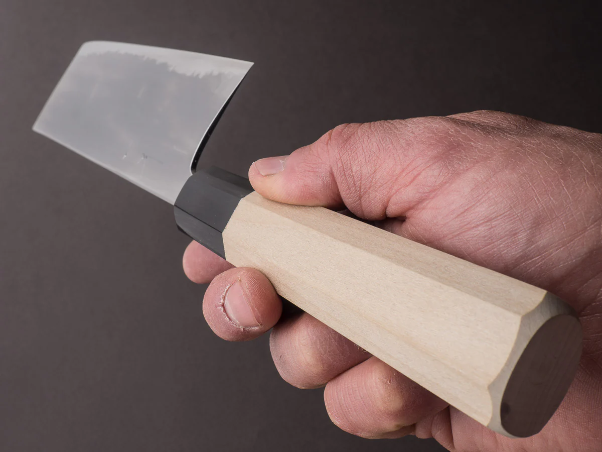 Hitohira - Gorobei x Rikichi - White #2 Kasumi - 165mm Nakiri - Ho Wood Handle - Image 9