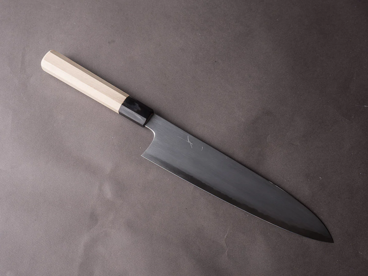 Hitohira - Gorobei x Rikichi - White #2 Kasumi - 240mm Gyuto - Ho Wood Handle