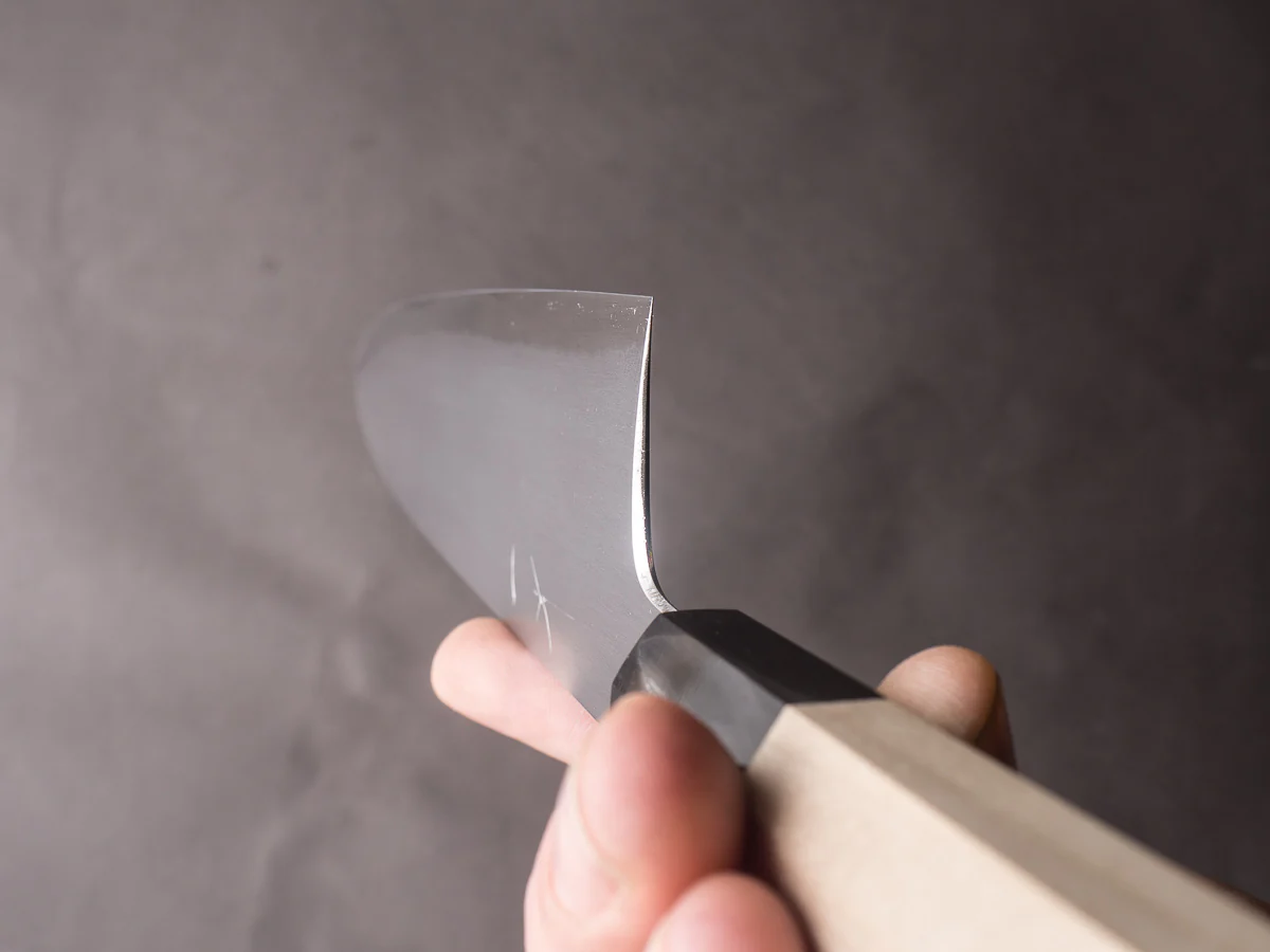 Hitohira - Gorobei x Rikichi - White #2 Kasumi - 240mm Gyuto - Ho Wood Handle - Image 2
