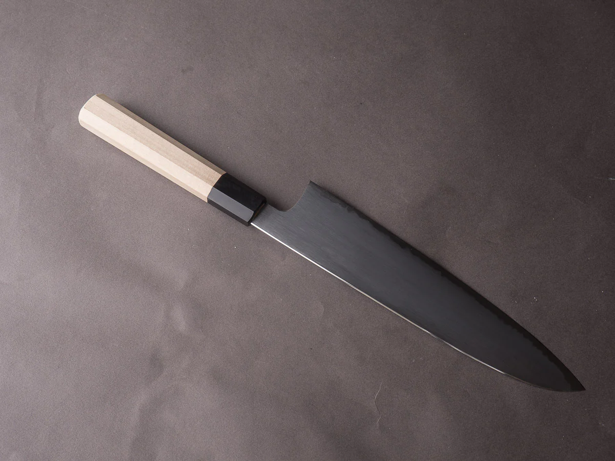 Hitohira - Gorobei x Rikichi - White #2 Kasumi - 240mm Gyuto - Ho Wood Handle - Image 4