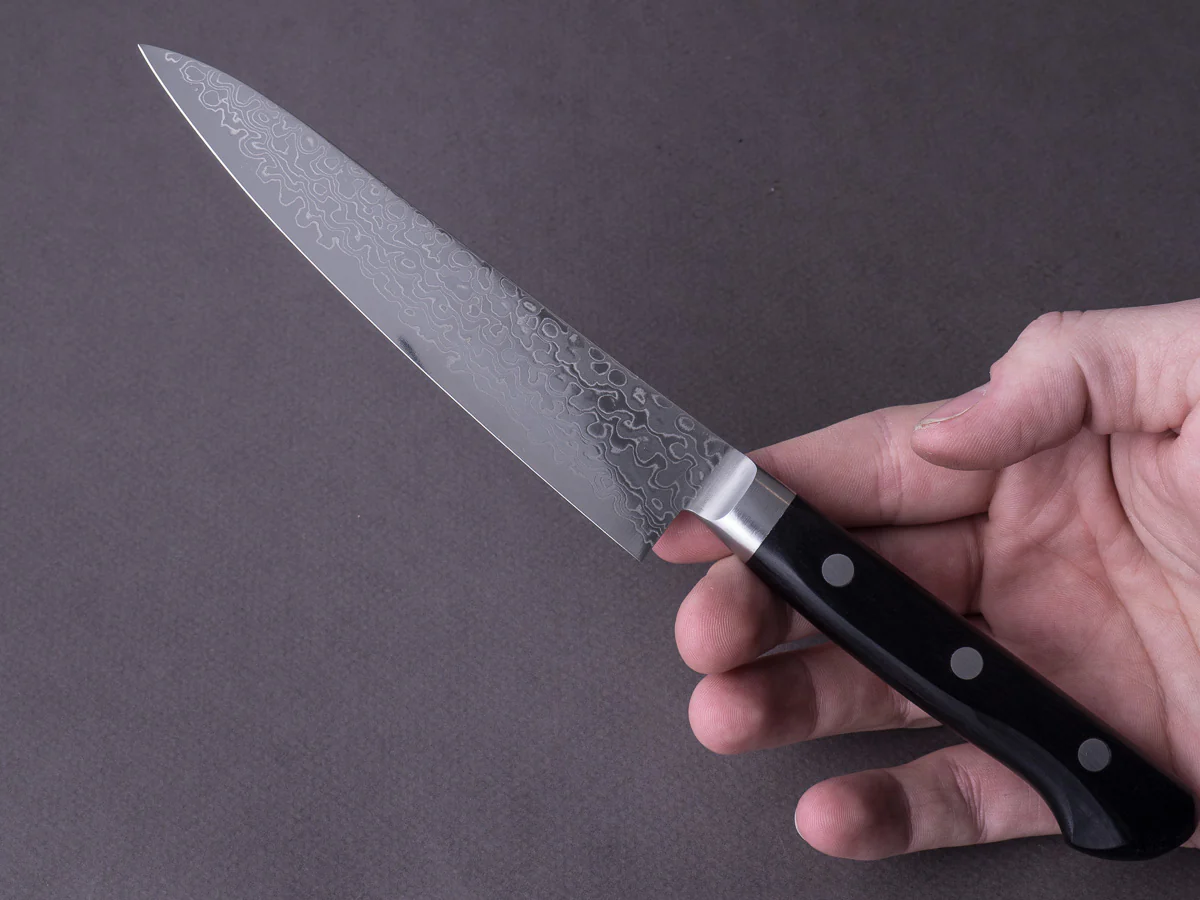 Hitohira - HG - Damascus - 135mm Petty - Pakka Handle - Image 6