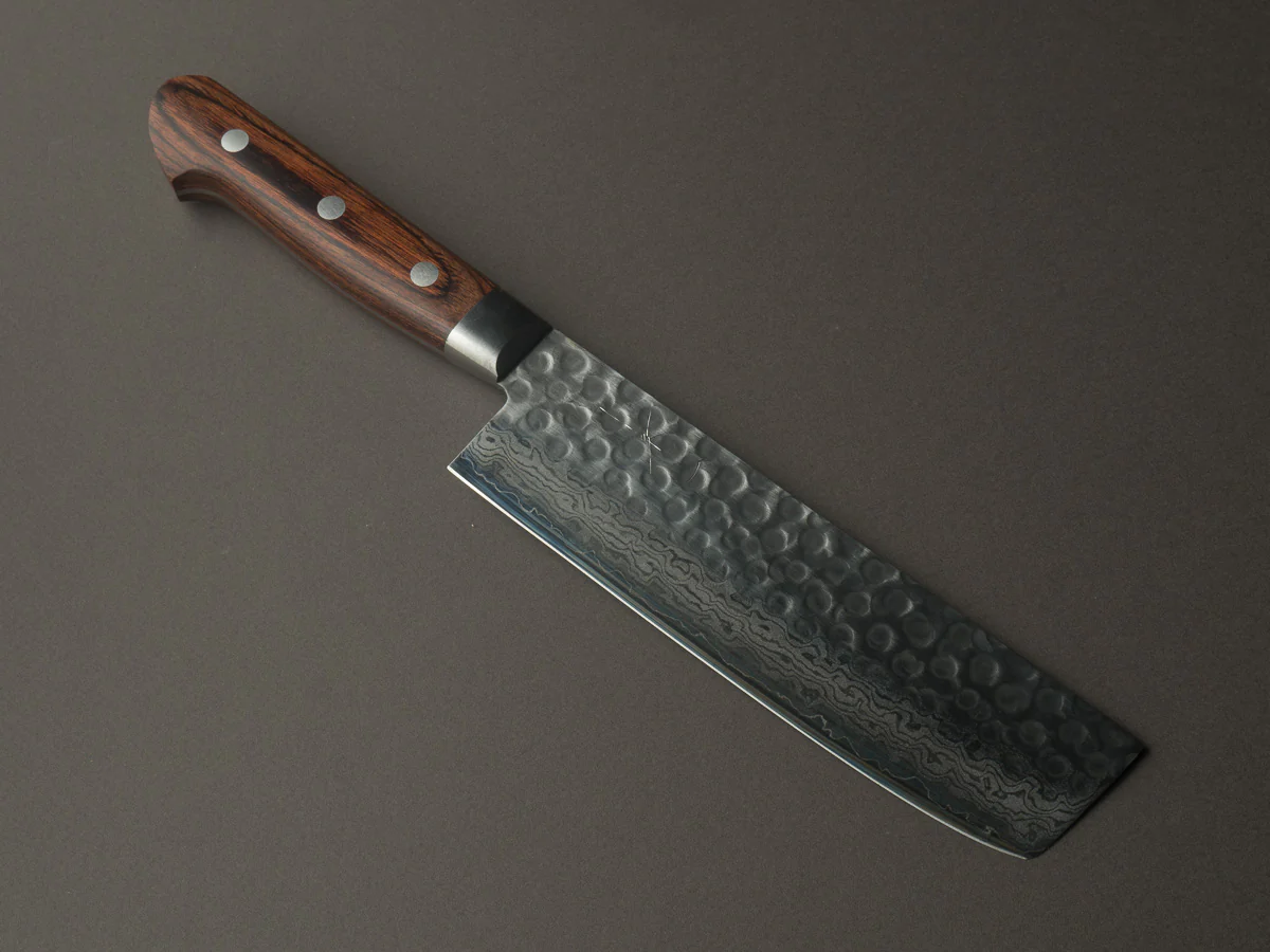 Hitohira - HG - Tsuchime Damascus - 160mm - Nakiri - Western Handle