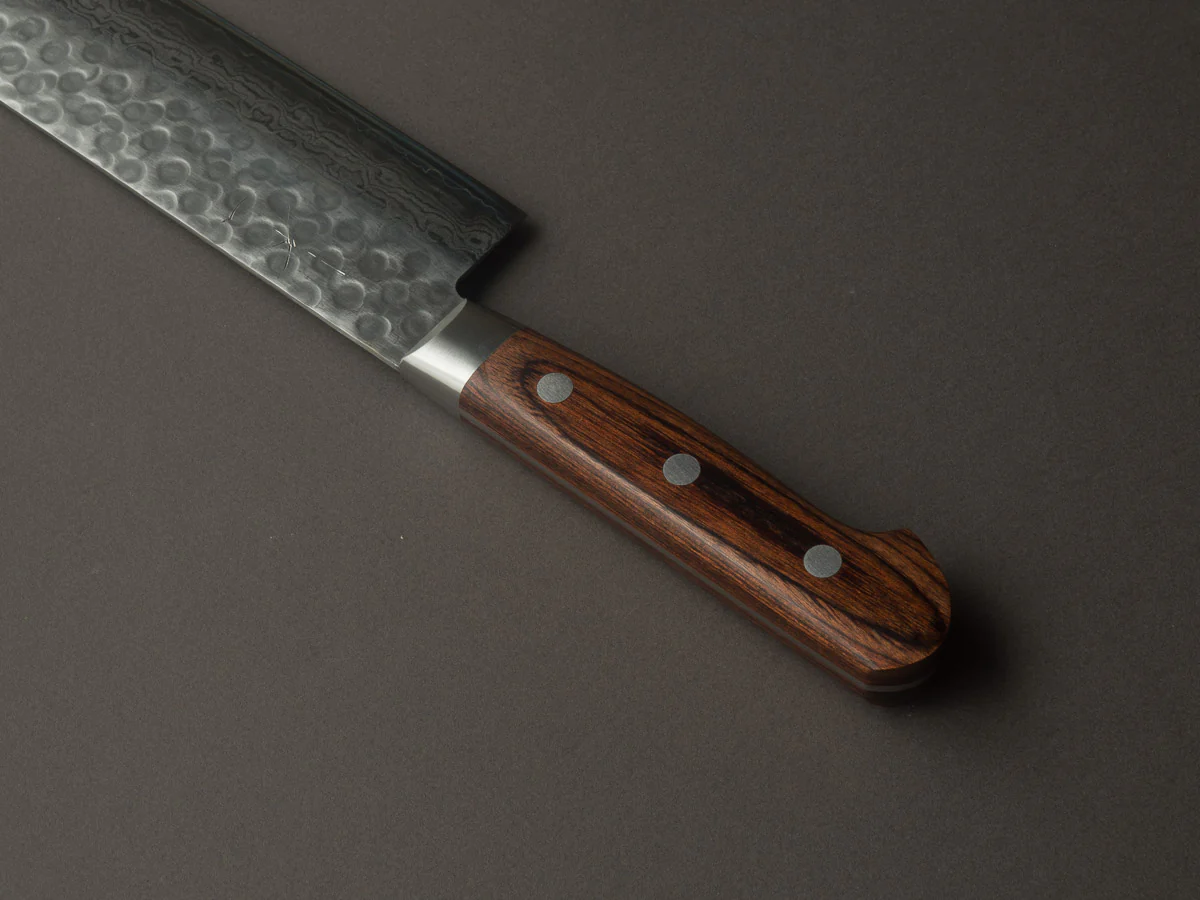 Hitohira - HG - Tsuchime Damascus - 160mm - Nakiri - Western Handle - Image 4