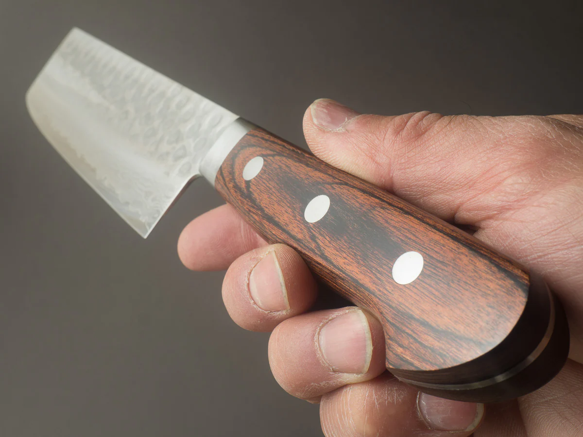 Hitohira - HG - Tsuchime Damascus - 160mm - Nakiri - Western Handle - Image 9