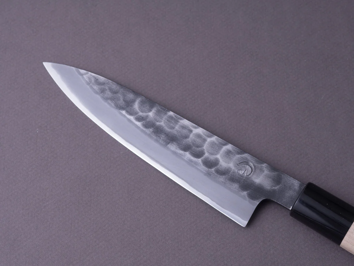 Hitohira - Hinode - White #2 Tsuchime - 150mm Petty - Ho Wood Handle - Image 7