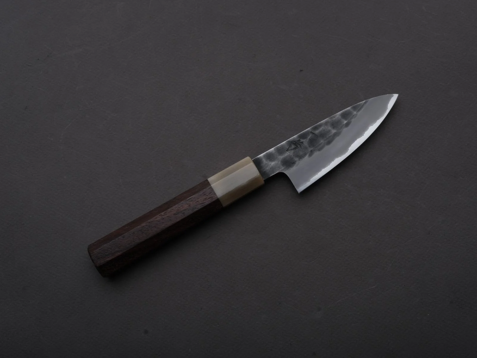 Hitohira - Hinode - White #2 - Stainless Clad - Tsuchime - Paring - 90mm - Taihei Rosewood Handle