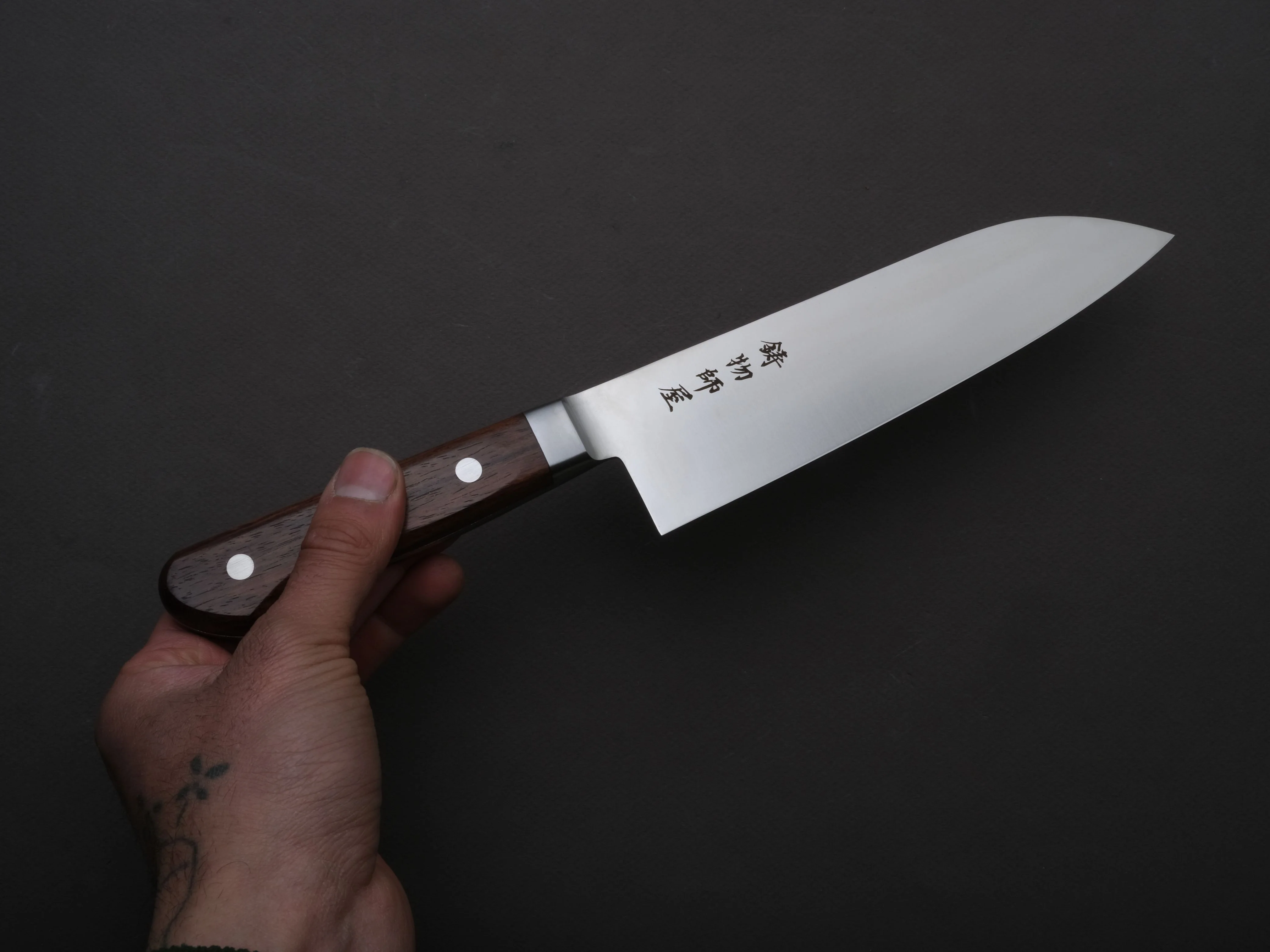 Hitohira- Imojiya - OKD - VG1 - Santoku - 170mm - Western Handle - Image 3