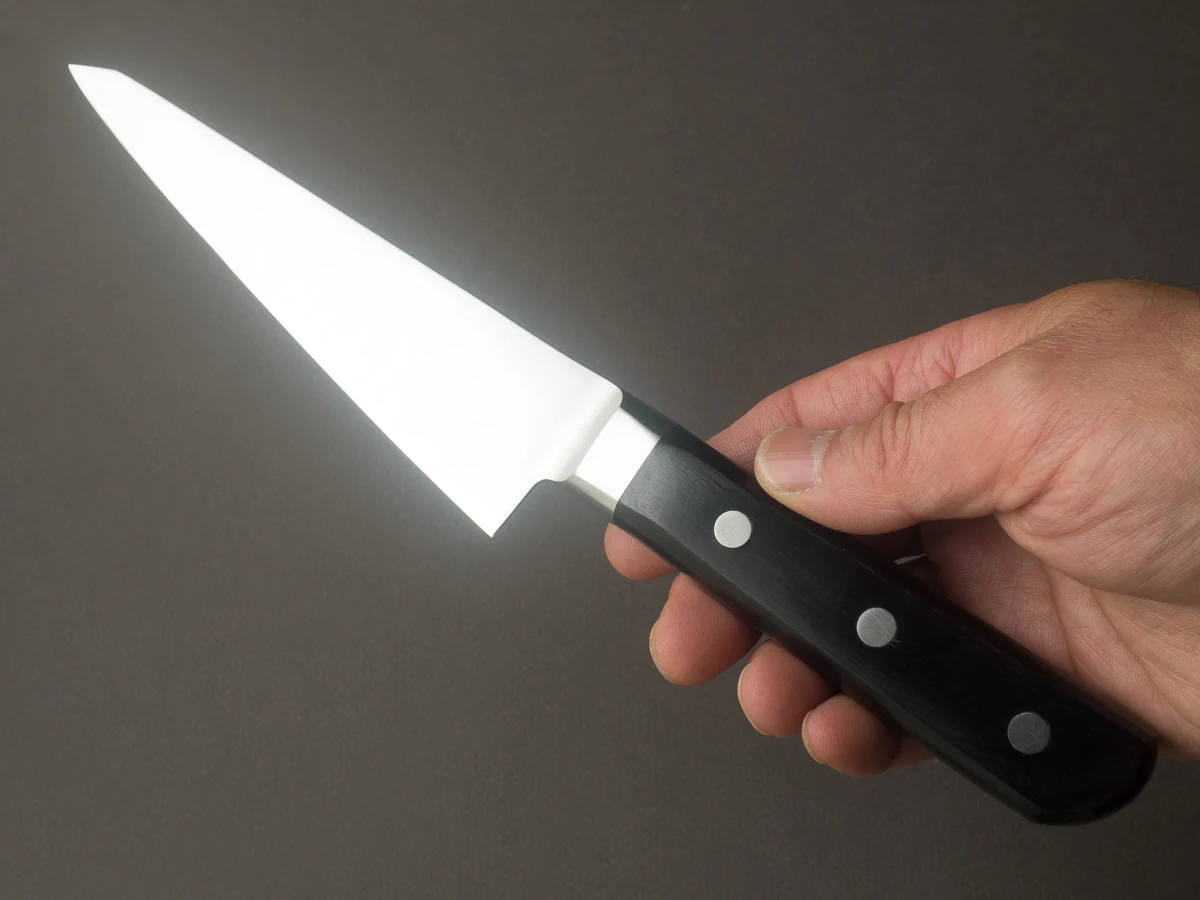 Hitohira - Imojiya TH - Carbon - Honesuki Kaku 135mm - Pakka Handle - Image 6
