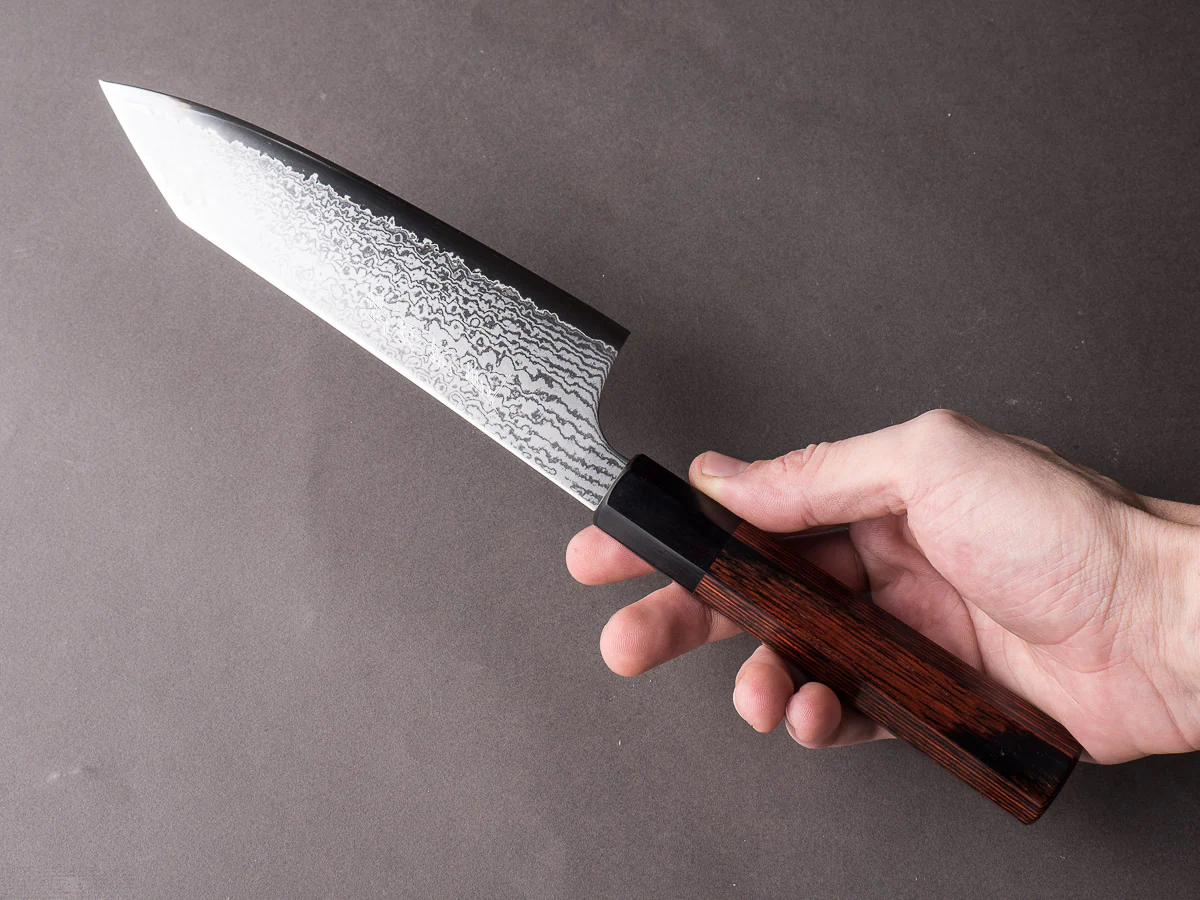 Hitohira - Imojiya TH - VG10 - Damascus - Bunka - 180mm - Wa Handle - Image 8