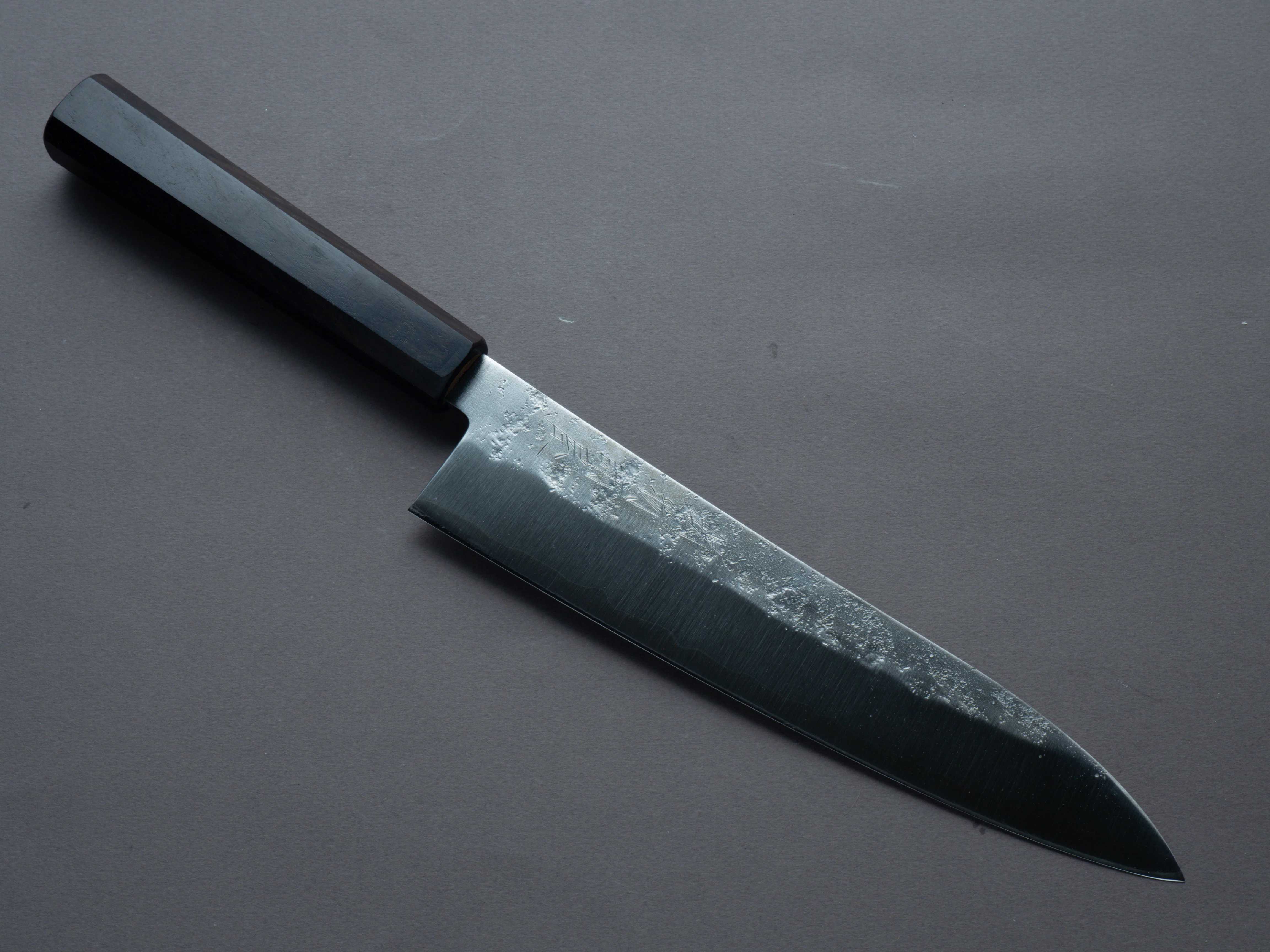 Hitohira - Imojiya TH - Silver #3 - Nashiji - 210mm - Gyuto - Mono Ebony Handle