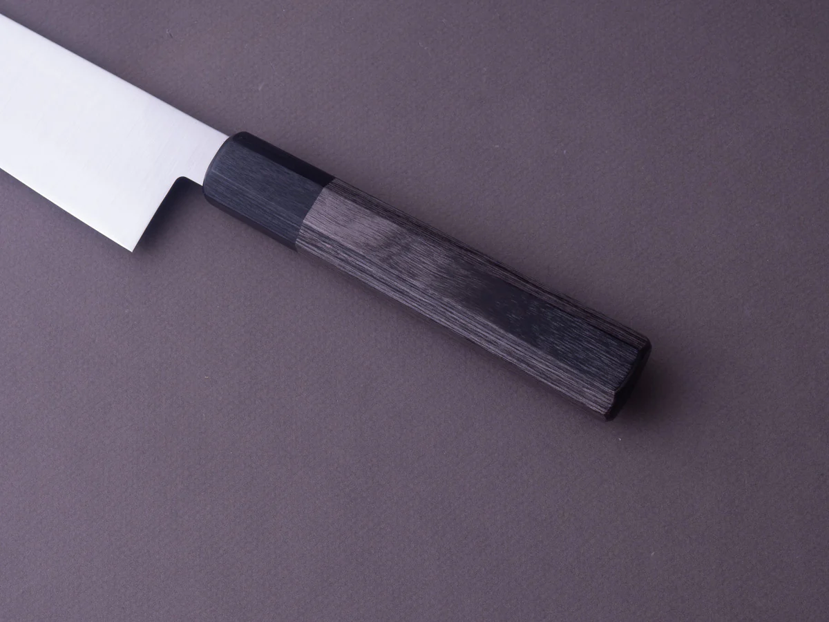 Hitohira - Imojiya - TH - 210mm Kiritsuke Gyuto - Pakka Handle - Image 9