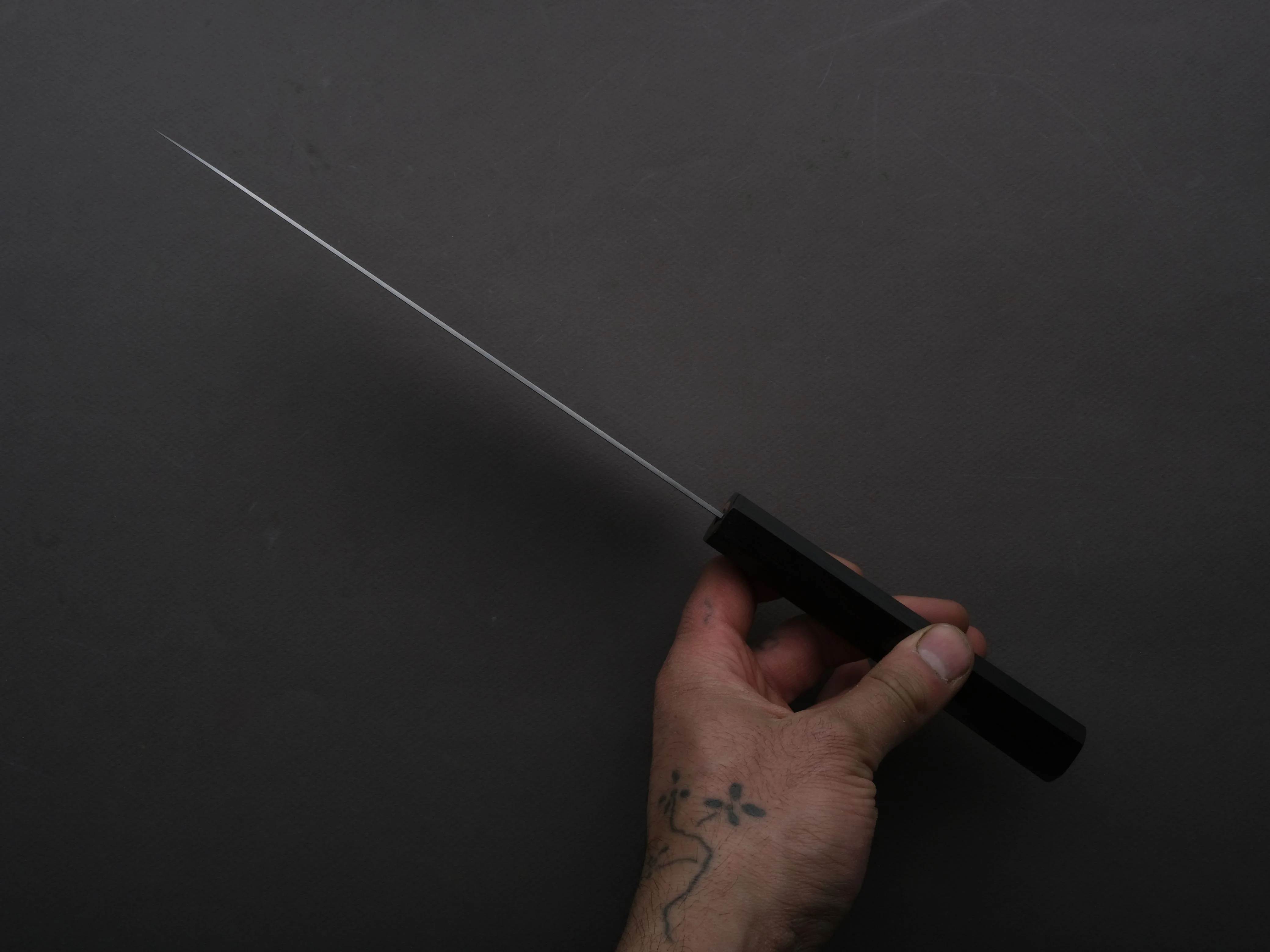 Hitohira - Imojiya - TH - Stainless - Gyuto - 210mm - Ebony Handle - Image 5