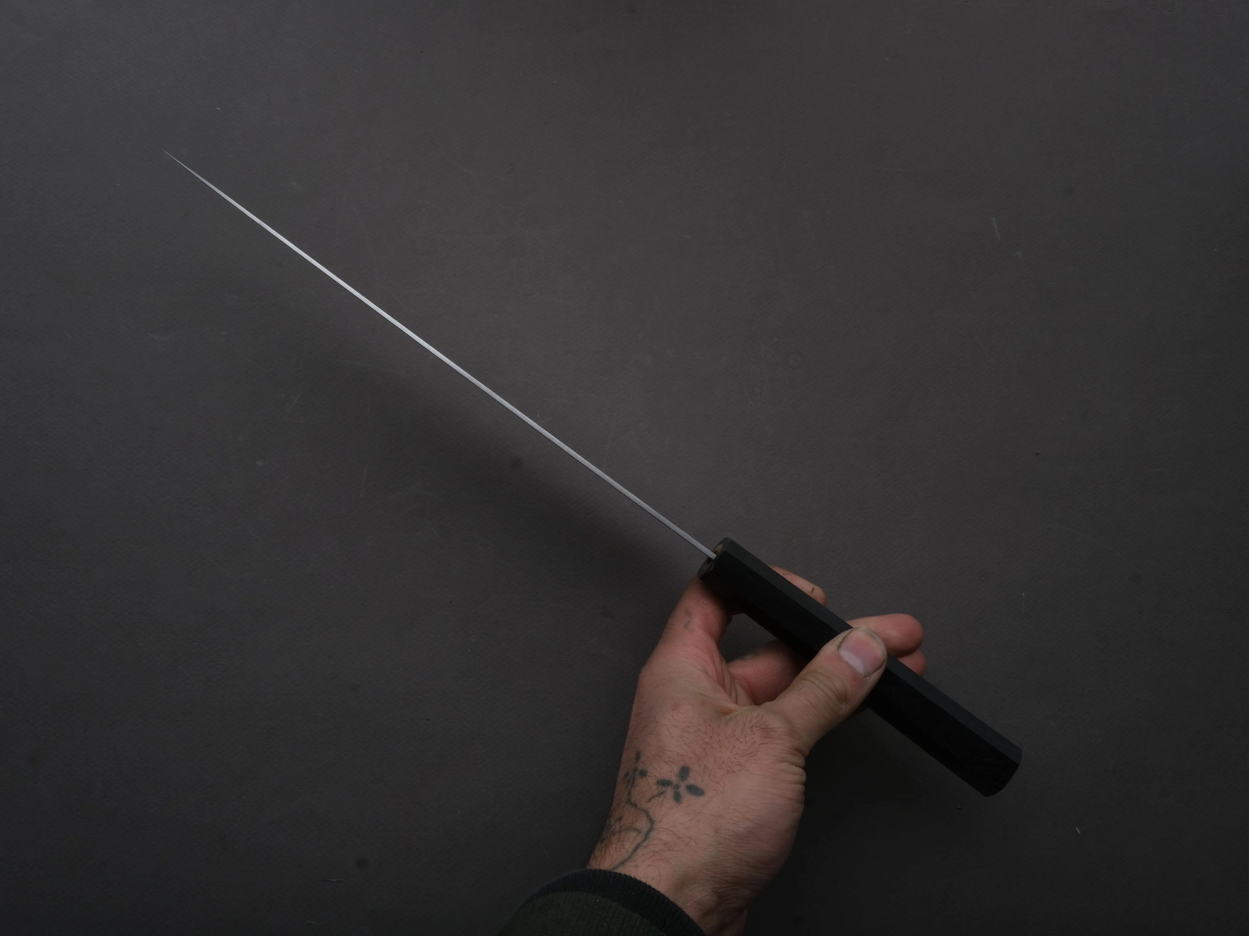 Hitohira - Imojiya TH - Stainless - Gyuto - 240mm - Ebony Handle - Image 5