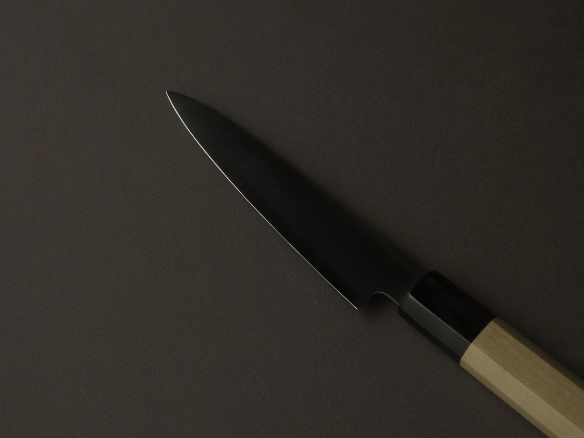 Hitohira - Imojiya TH - Super Blue Stainless Clad - 120mm Petty - Ho Wood Handle - Image 3