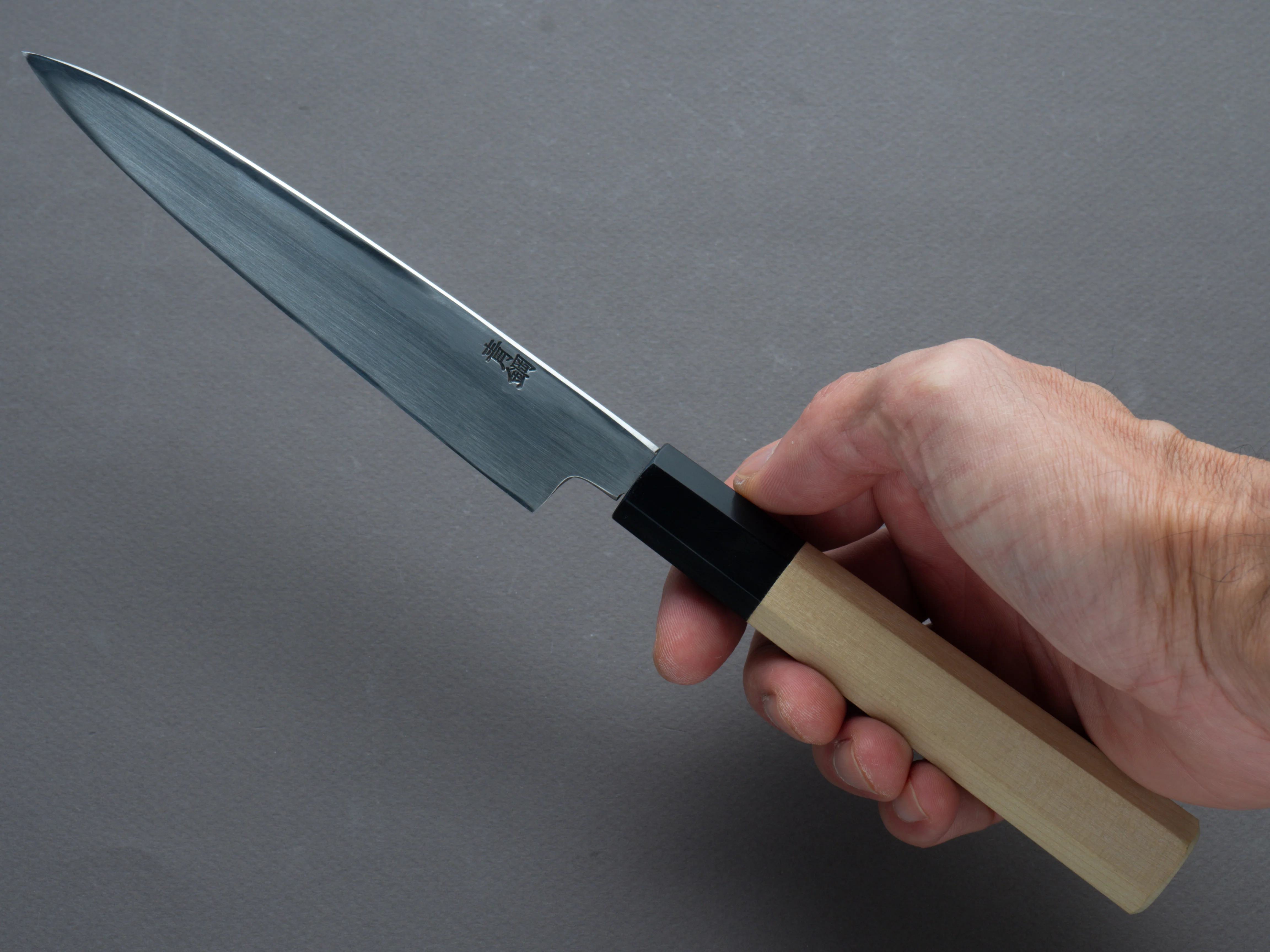 Hitohira - Kikuchiuyo x Rikichi - Blue #2 - 150mm Yanagiba - Magnolia Handle - Image 6