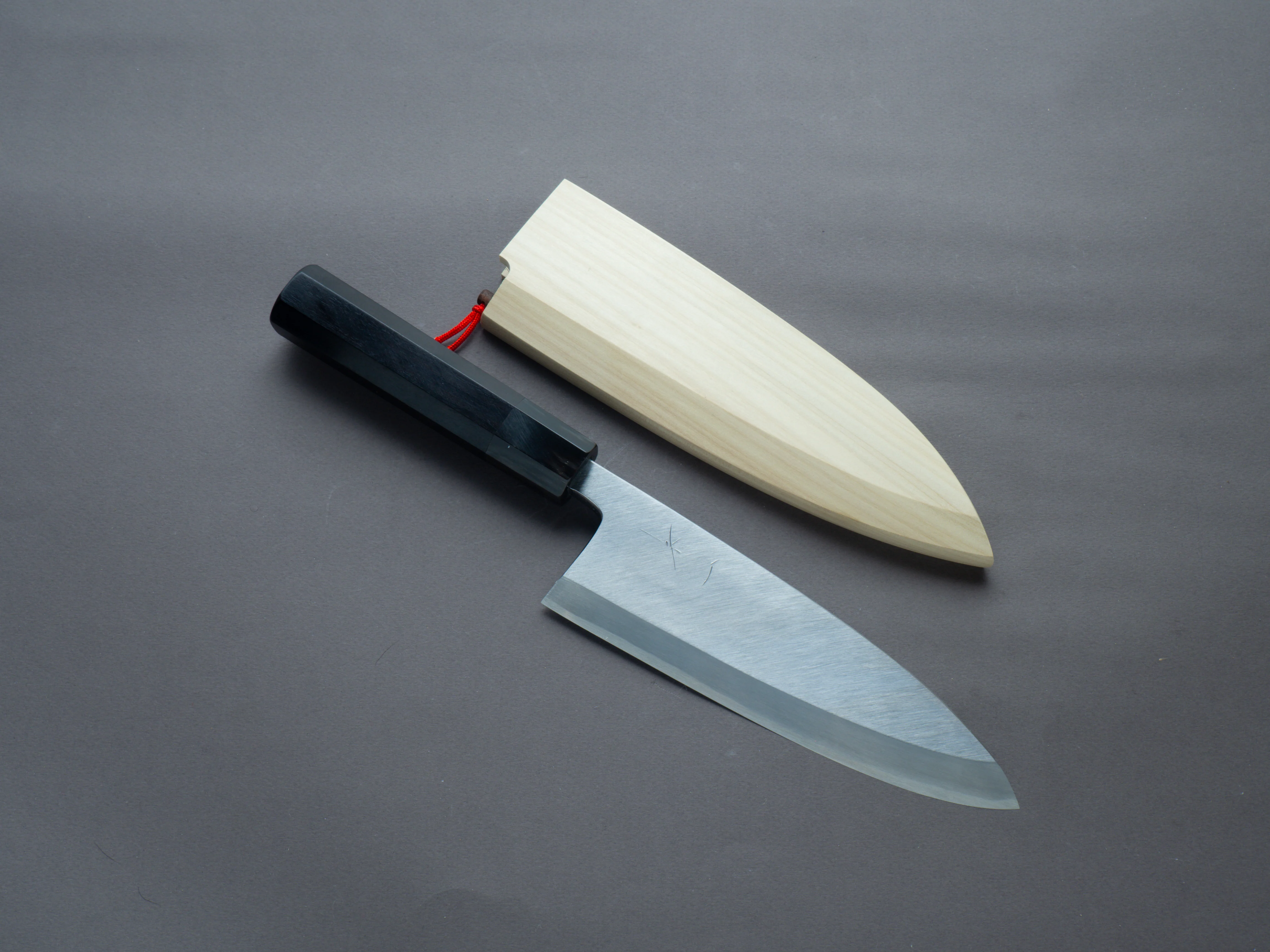 Hitohira - Kikuchiyo x Manzo - Blue #2 - Deba - 180mm - Ebony Handle