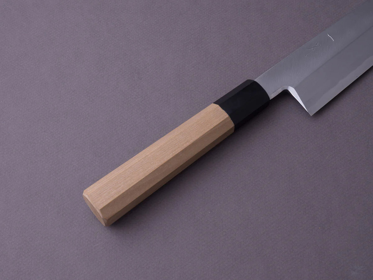 Hitohira - Kikuchiyo x Manzo - Blue #2 - 240mm Kiritsuke - Ho Wood Handle - Image 4