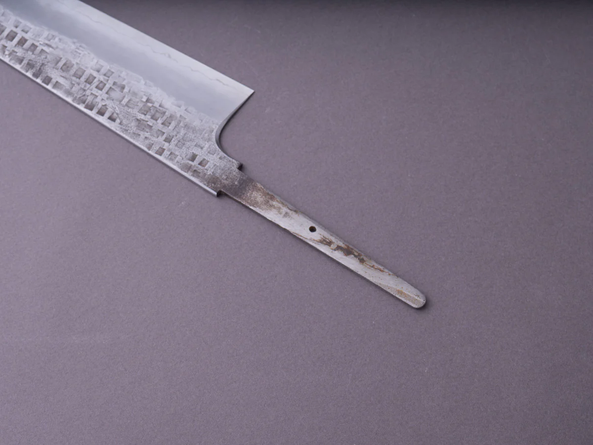 Hitohira - Kikuchiyo x Kyuzo - Ginsan - Amime - 240mm Gyuto - No Handle - Image 6