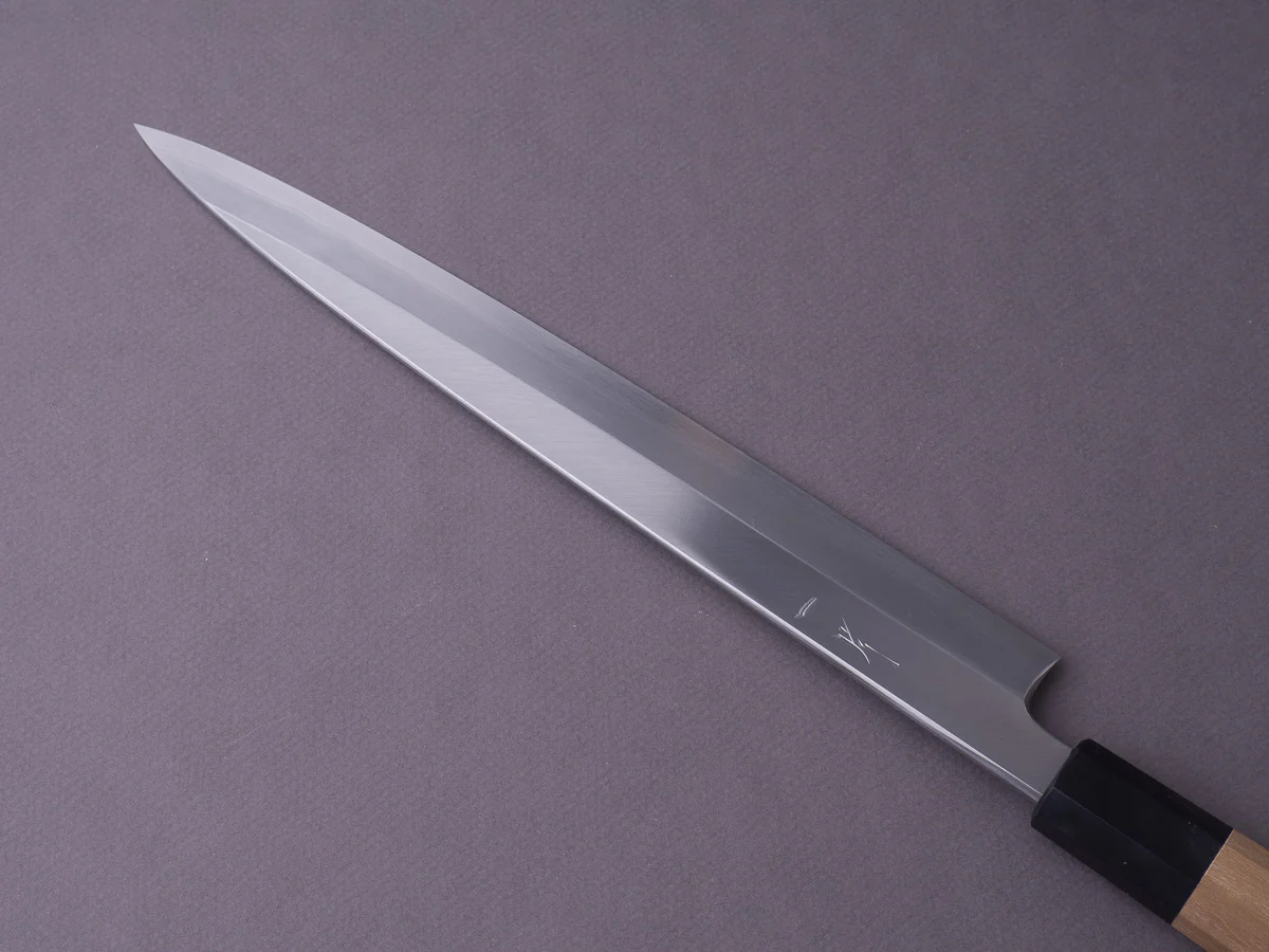 Hitohira - Kikuchiyo x Mosuke - Ginsan - 270mm Yanagiba - Ho Wood Handle (Saya) - Image 6