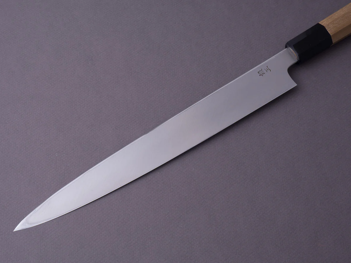 Hitohira - Kikuchiyo x Mosuke - Ginsan - 270mm Yanagiba - Ho Wood Handle (Saya) - Image 7