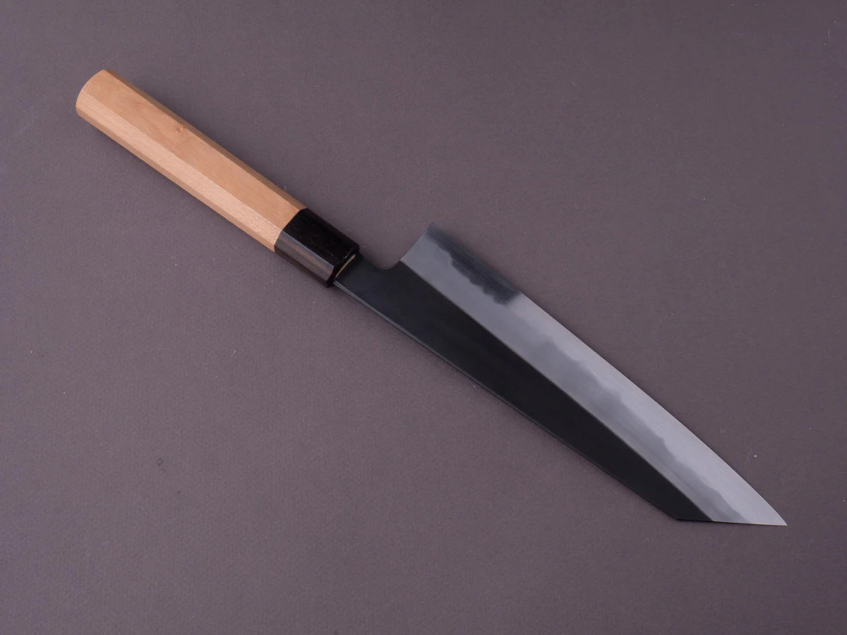 Hitohira - Kikuchiyo x Kyuzo - White #2 - Kurouchi - 210mm Kiritsuke Gyuto - Cherry Handle - Image 3