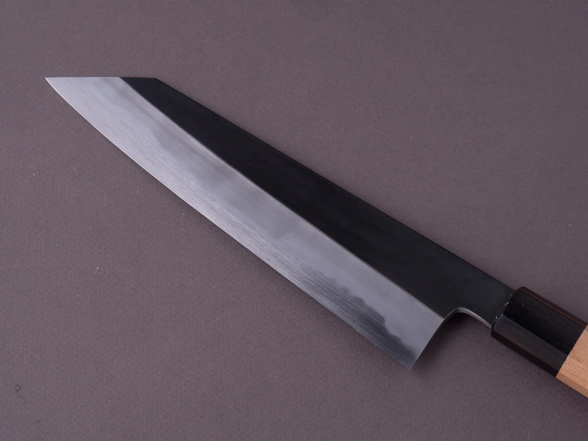 Hitohira - Kikuchiyo x Kyuzo - White #2 - Kurouchi - 210mm Kiritsuke Gyuto - Cherry Handle - Image 5