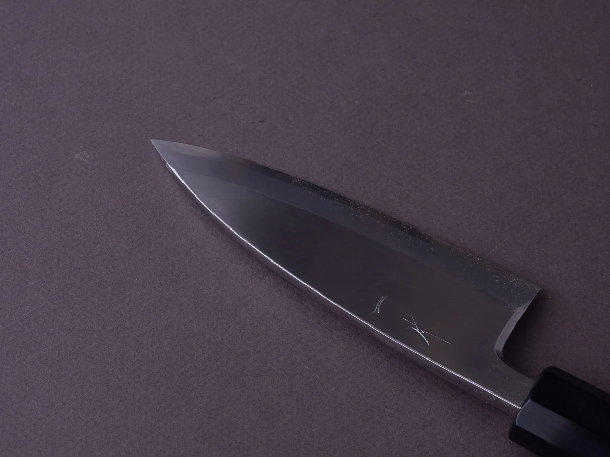 Hitohira - Kikuchiyo x Manzo - Blue #2 - 120mm Deba - Ho Wood Handle - Image 6