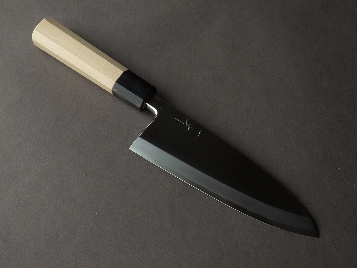 Hitohira - Kikuchiyo x Manzo - Blue #2 - 180mm Deba - Saya