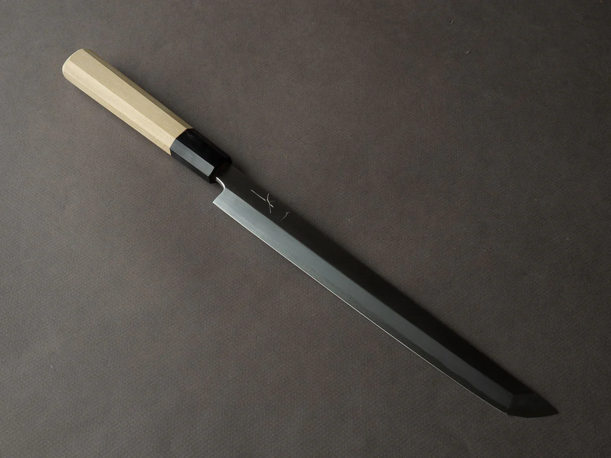Hitohira - Kikuchiyo x Manzo - Blue #2 - 240mm Sakimaru Takobiki - Saya