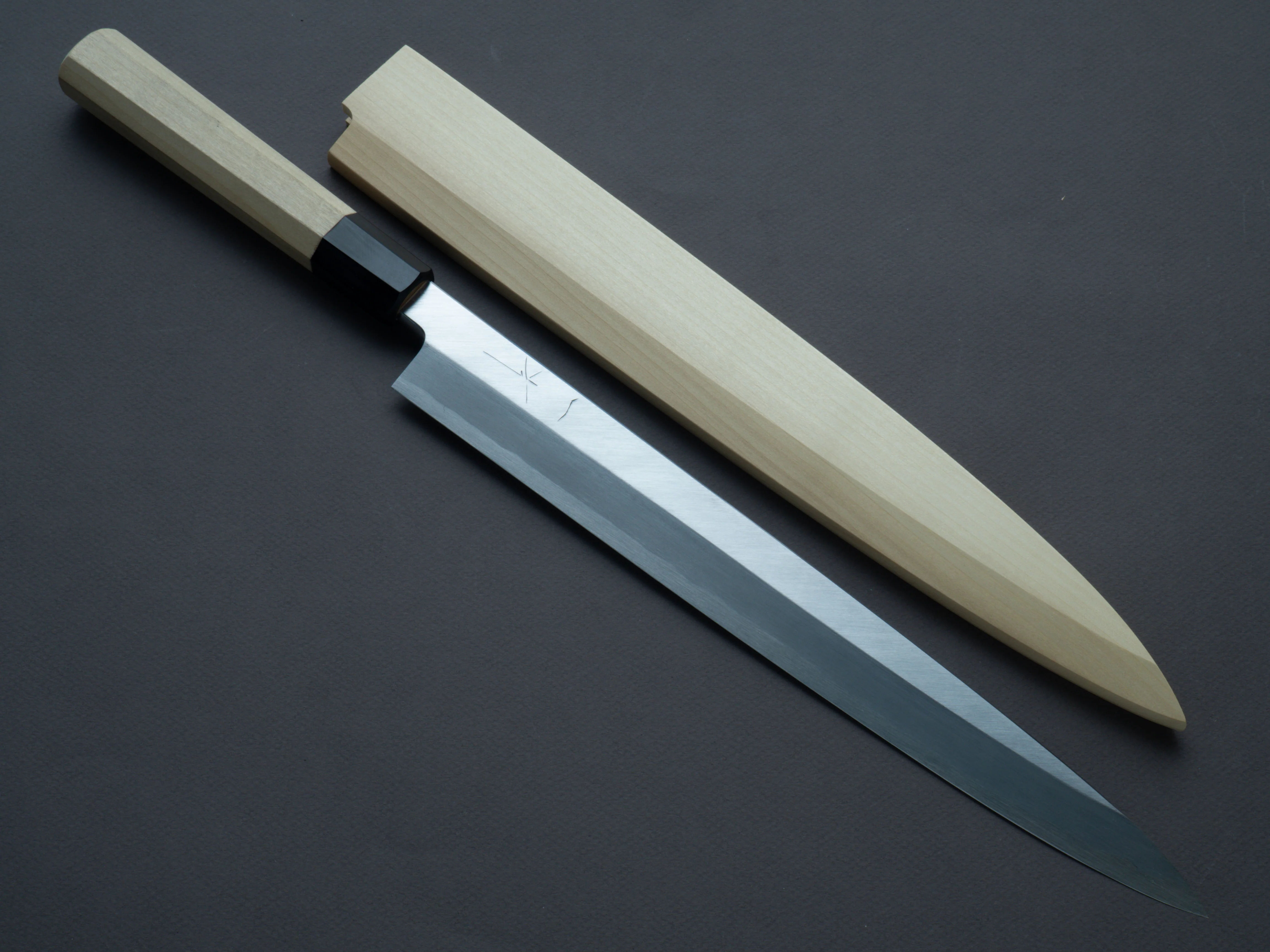 Hitohira - Kikuchiyo x Manzo - Blue #2 - Yanagiba - 300mm - Magnolia Handle - Saya