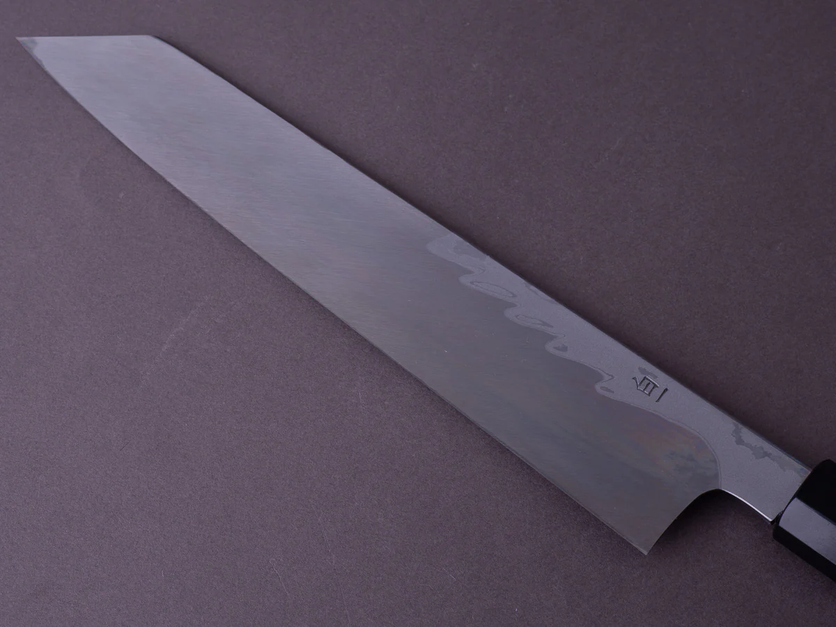 Hitohira - Kikuchiyo x Mosuke - Enmon - White #1 Damascus - Mirror Polished - 270mm Kiritsuke - Ziricote Handle - Image 8