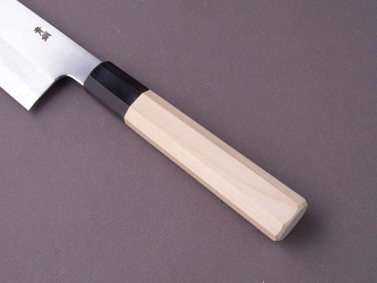 Hitohira - Kikuchiyo x Ren - Blue #2 - 240mm Gyuto - Magnolia Handle - Image 5