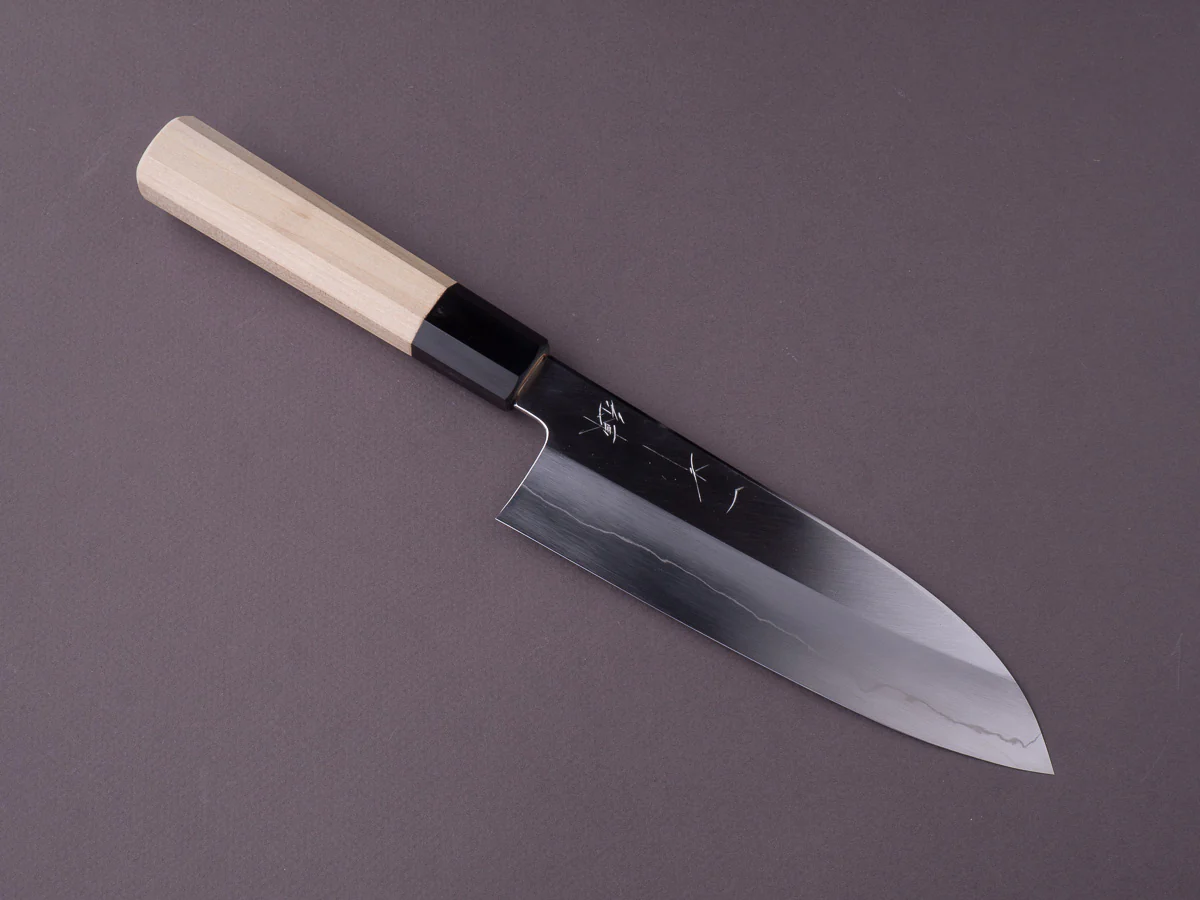 Hitohira - Kikuchiyo x Ren - Silver #3 - 180mm Santoku - Ho Wood