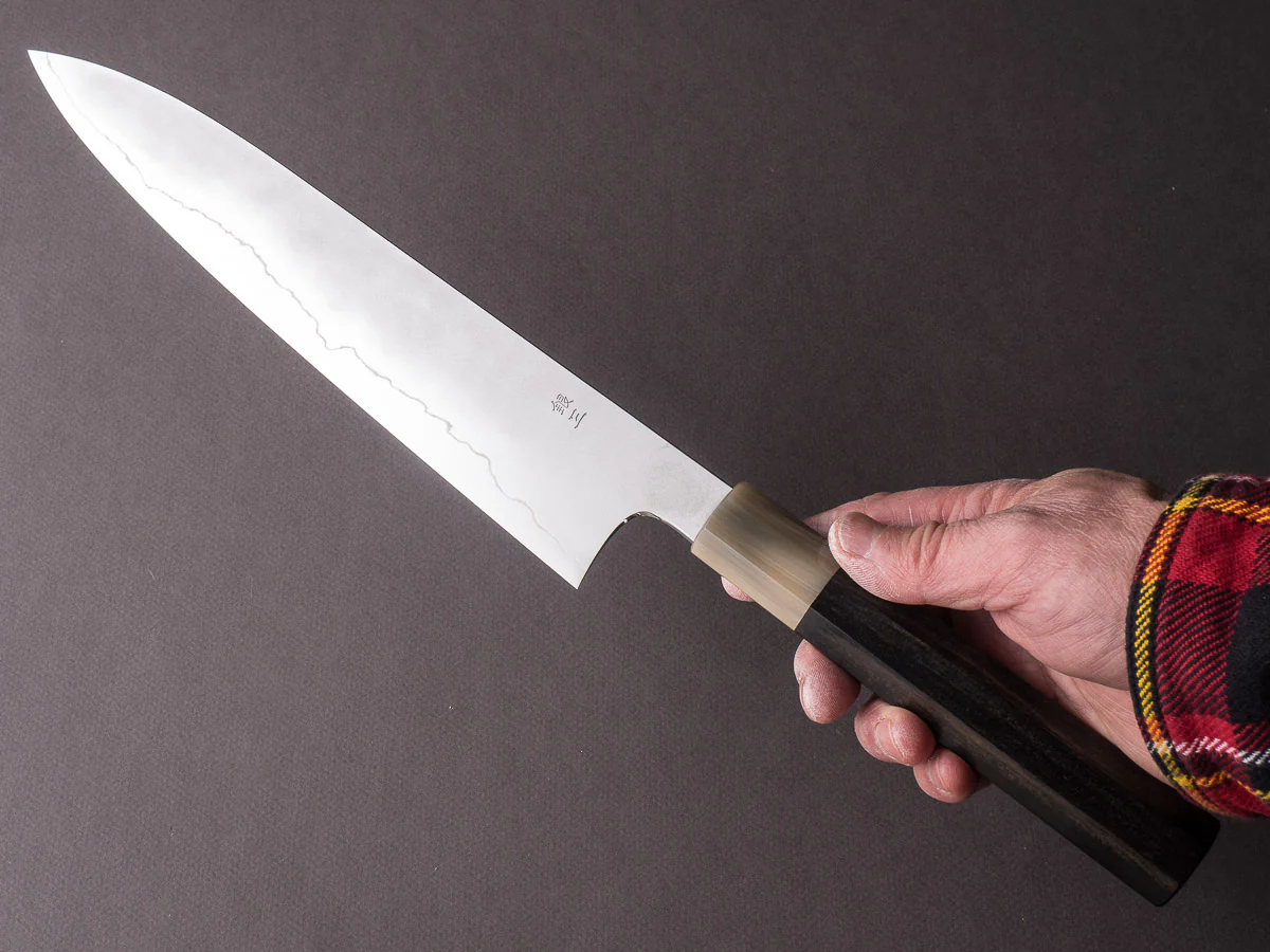 Hitohira - Kikuchiyo x Yohei - Ginsan Kasumi - 270mm Gyuto - Ebony Handle - Image 6