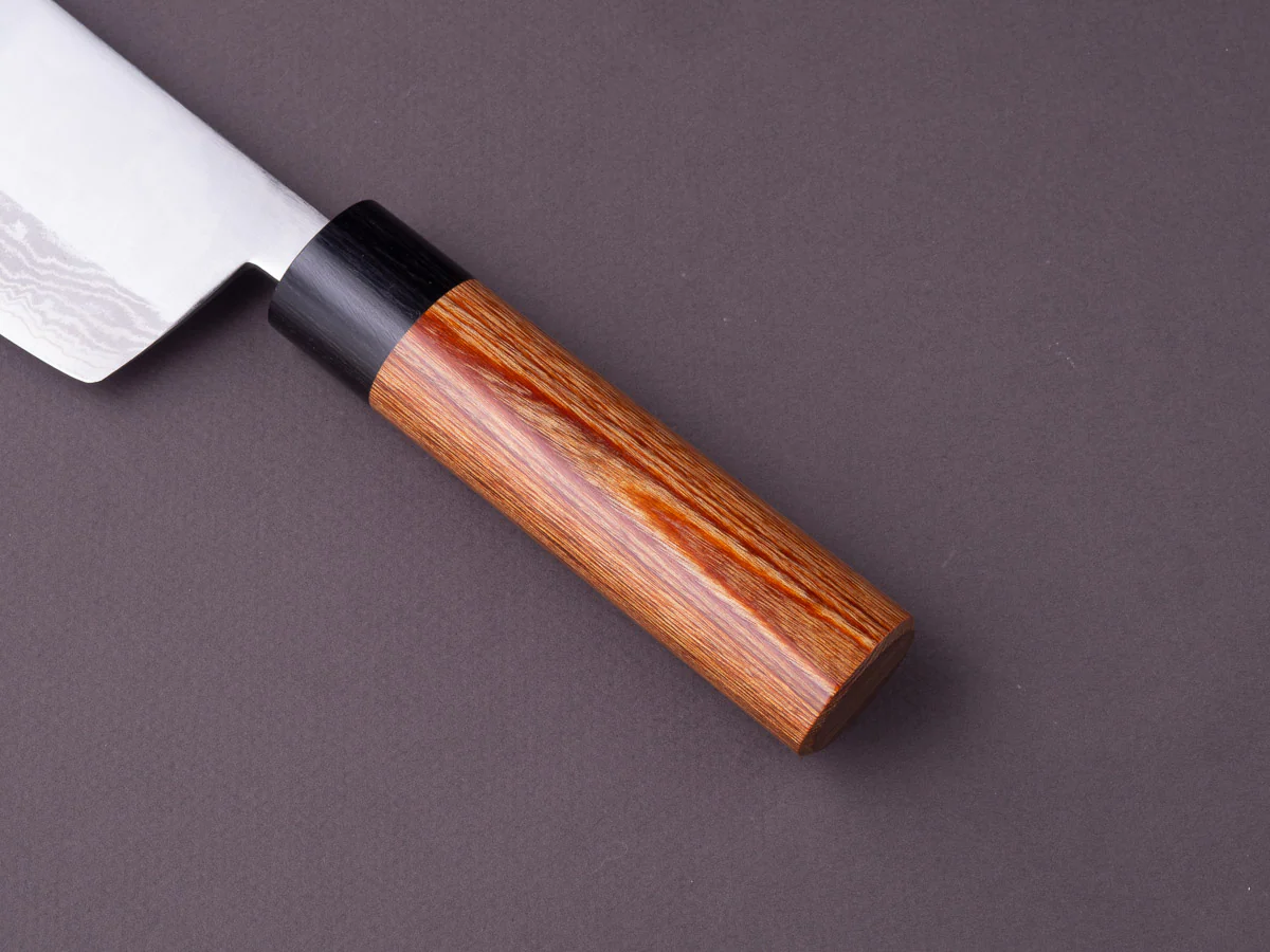 Hitohira - NM - V1 Damascus - 160mm Kanto Style Nakiri - Pakka Handle - Image 5