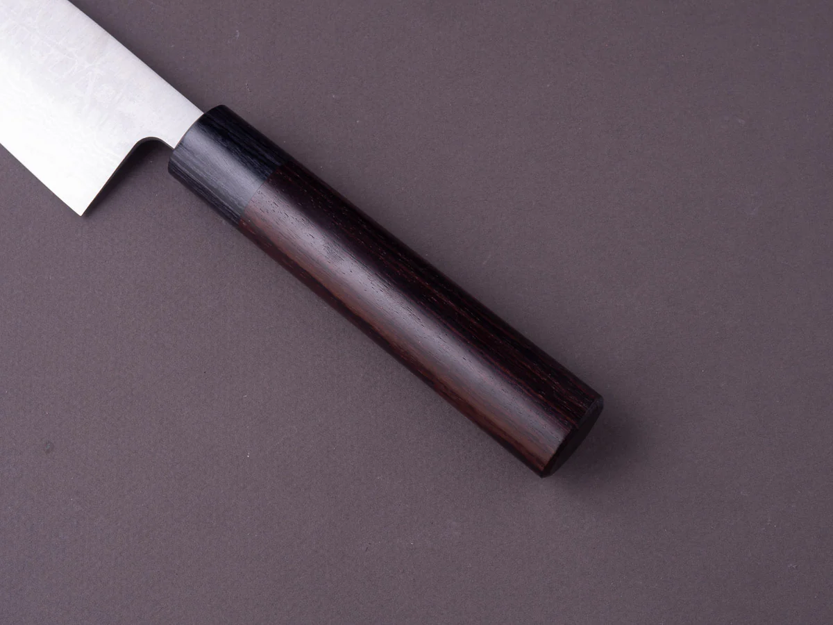 Hitohira - Setsu Forged - VG10 - Damascus - 210mm - Gyuto - Rosewood Handle - Image 4